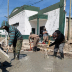 La Paz: se realizaron obras de cloaca y hormigón en Ituzaingó y Chacabuco
