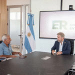 Frigerio se reunió con el exgobernador Mario Moine