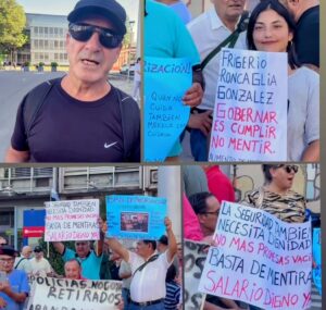 Paraná: Policías retirados se movilizaron por reclamos salariales