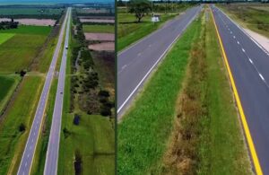Frigerio destacó el avance de obra en la Ruta Nacional 18