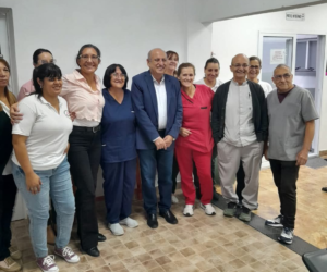 Santa Elena: Rossi festejo junto al personal del CAPS «Nueva Esperanza»