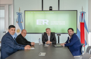 Frigerio recibió a los intendentes peronistas Rossi y Simino