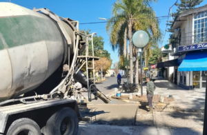 Santa Elena: obras de bacheo en el caso céntrico