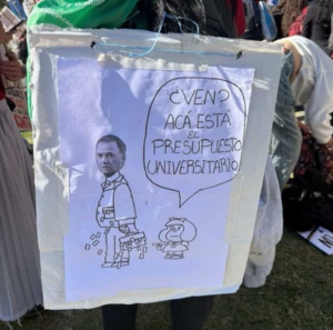 Marcha Universitaria en carteles