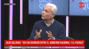 Solanas cuestionó con dureza al Gobierno nacional: “Hay un divorcio cada vez más profundo con el pueblo”
