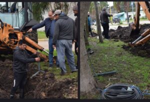 San Gustavo: el municipio realiza obras que mejoran el servicio de agua potable