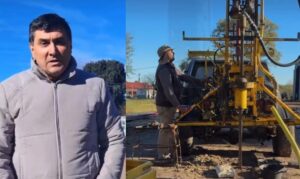 San Gustavo: «es una obra que mejorará el servicio de agua para lis vecinos», dijo Simino