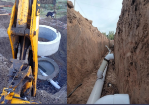 La Paz: avanza la obra de red cloacal en calle Chañar