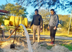 San Gustavo: finalizó la obra que permite mejorar el sistema de agua potable