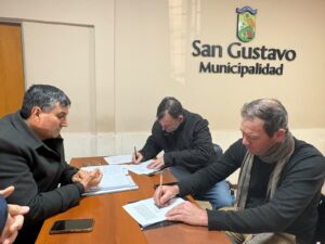 San Gustavo: el Municipio firmó convenio con la Iglesia Evangélica Bautista
