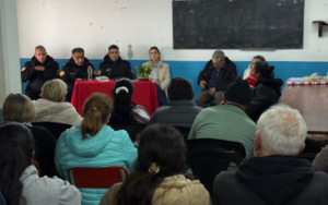 La Paz: Stella Wensel participó de una reunión con vecinos, referentes barriales y autoridades policiales