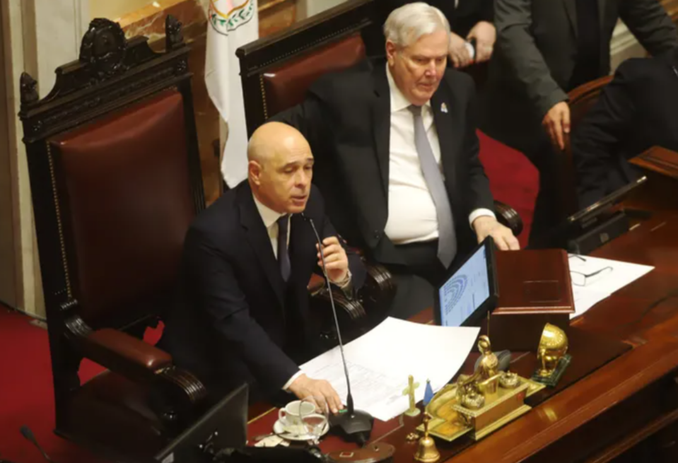 Bartolomé Abdala quedó al frente de la sesión.