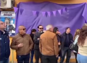 Colón: tensión durante la inauguración de la sede de La Libertad Avanza