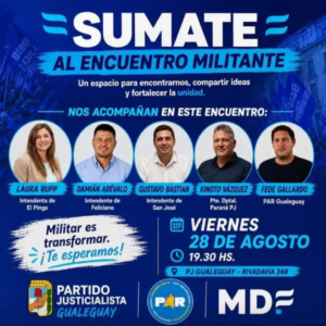 Gualeguay: el PJ busca abrir un nuevo debate y convoca a la militancia a discutir su reconstrucción