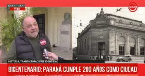 Calificaron a Paraná como una ciudad “atrevida, porque se permitió ser capital de un incipiente país»