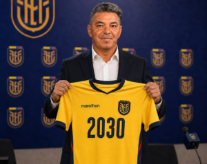 Ecuador presentó a Marcelo Gallardo: «Que la gente crea»