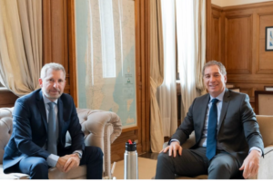 Frigerio se reunió con Santilli por el Presupuesto 2027 y obras clave para Entre Ríos