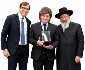 Mientras la mayoría de los argentinos está en crisis, Milei es reconocido por su defensa a Israel